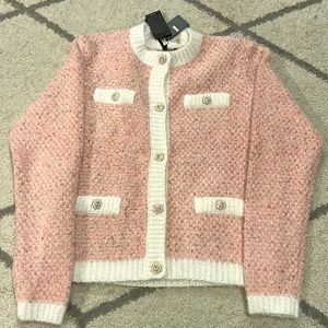 Maje Pale Pink Cardigan